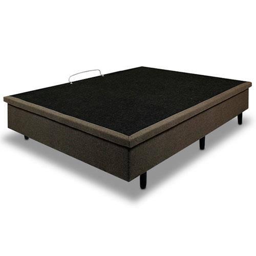 Colchão Casal Hellen Van Gogh Espuma D33 + Base Box MGA Lift Cotton com Baú e Pistão à Gás 68x138x188cm - Caqui/Marrom - 6