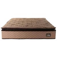 Colchão Casal Hellen Van Gogh Espuma D33 + Base Box MGA Lift Cotton com Baú e Pistão à Gás 68x138x188cm - Caqui/Marrom - 2