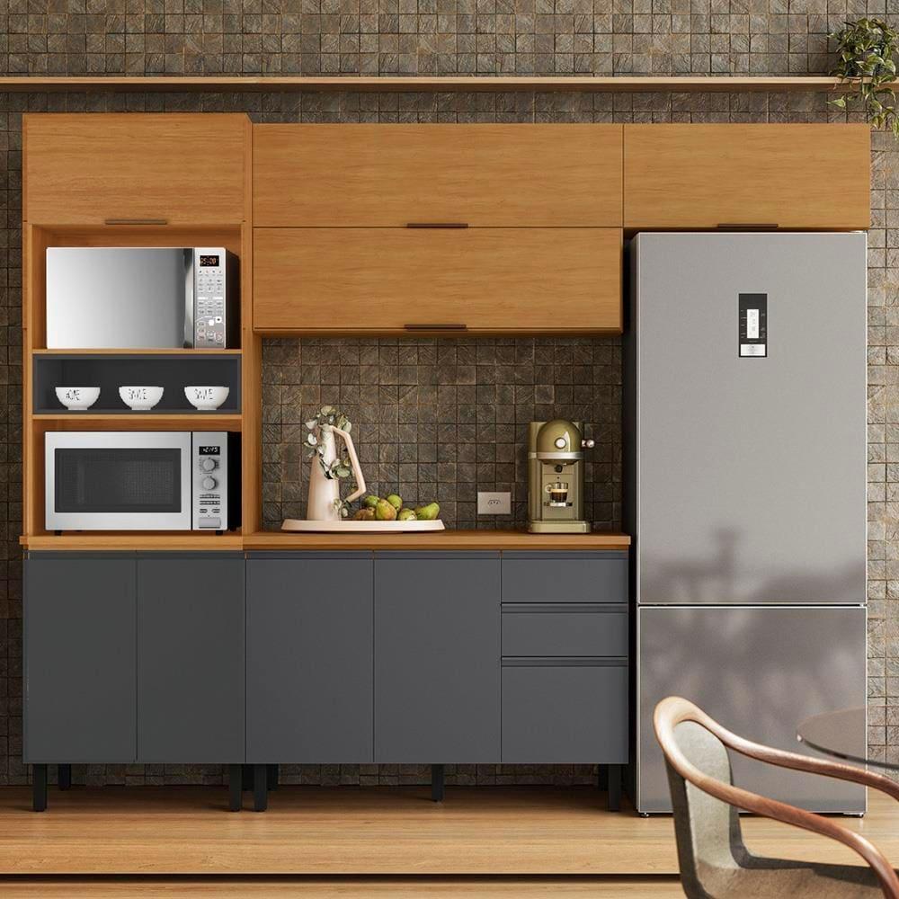 Cozinha Completa Itatiaia Ideale com 4 Peças, 9 Portas, 8 Prateleiras e 2 Gavetas - 1
