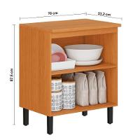 Cozinha Completa Itatiaia Ideale com 5 Peças, 13 Portas, 14 Prateleiras e 2 Gavetas – 260cm de Largura - 8