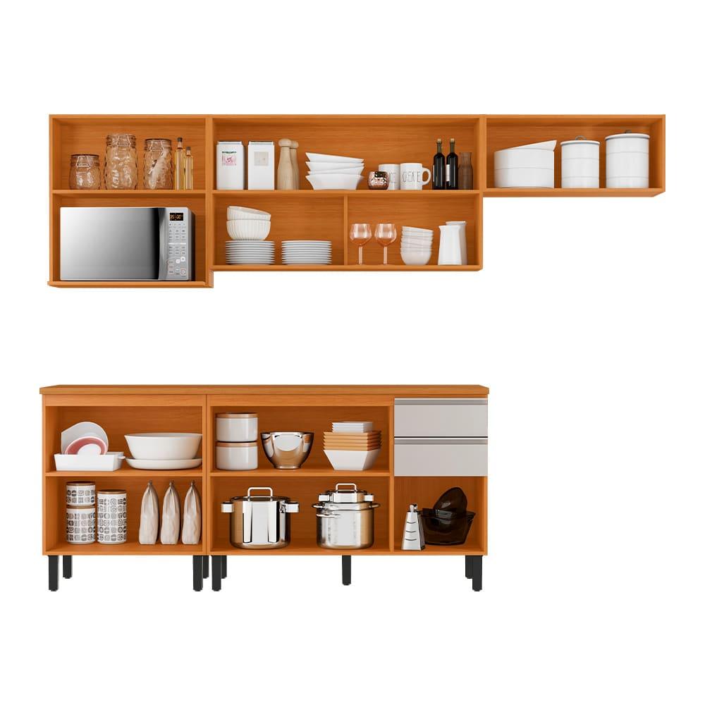 Cozinha Completa Itatiaia Ideale com 9 portas, 2 gavetas e 3 prateleiras com 270 cm de largura - 7