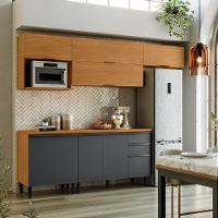 Cozinha Completa Itatiaia Ideale com 9 portas, 2 gavetas e 3 prateleiras com 270 cm de largura - 1