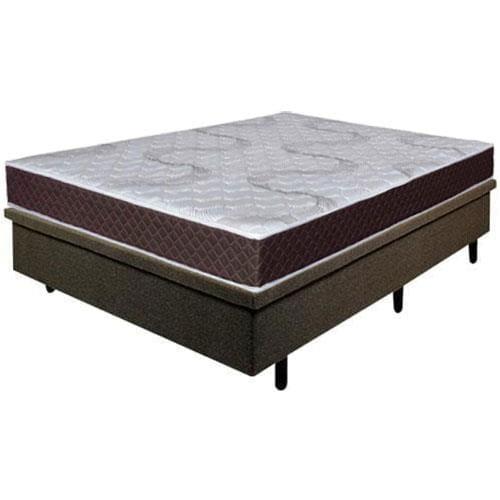 Colchão Casal Umaflex Orleans com Molas Ensacadas + Base Box MGA Lift Cotton com Baú e Pistão à Gás 59x138x188cm - Marrom/Branco - 1