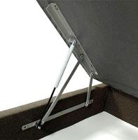 Colchão Casal Umaflex Orleans com Molas Ensacadas + Base Box MGA Lift Cotton com Baú e Pistão à Gás 59x138x188cm - Marrom/Branco - 8