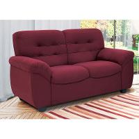 Sofá de 3 e 2 Lugares Linoforte Stillus II com 154 cm e 204 de Larguras e Revestidos em Tecido Suede