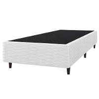 Cama Box de Solteiro Umaflex New Itália com Molas Ensacadas e Pillow Top D26 - 63x88x188cm - Branco/Marrom - 6