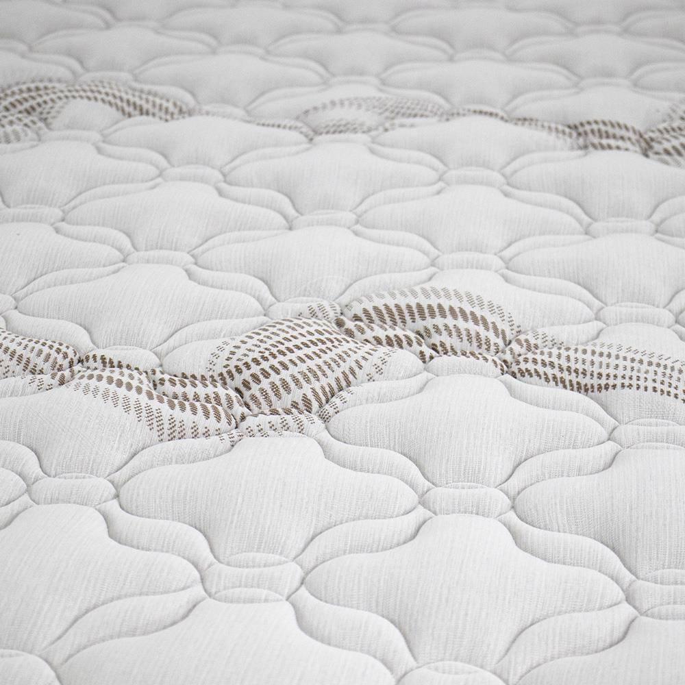 Cama Box Solteirão Castor Dome One Revestida em Tecido Suede + Colchão com Molejo Tecnopedic e Revestimento em Malha 27x100x200cm - Bege - 3