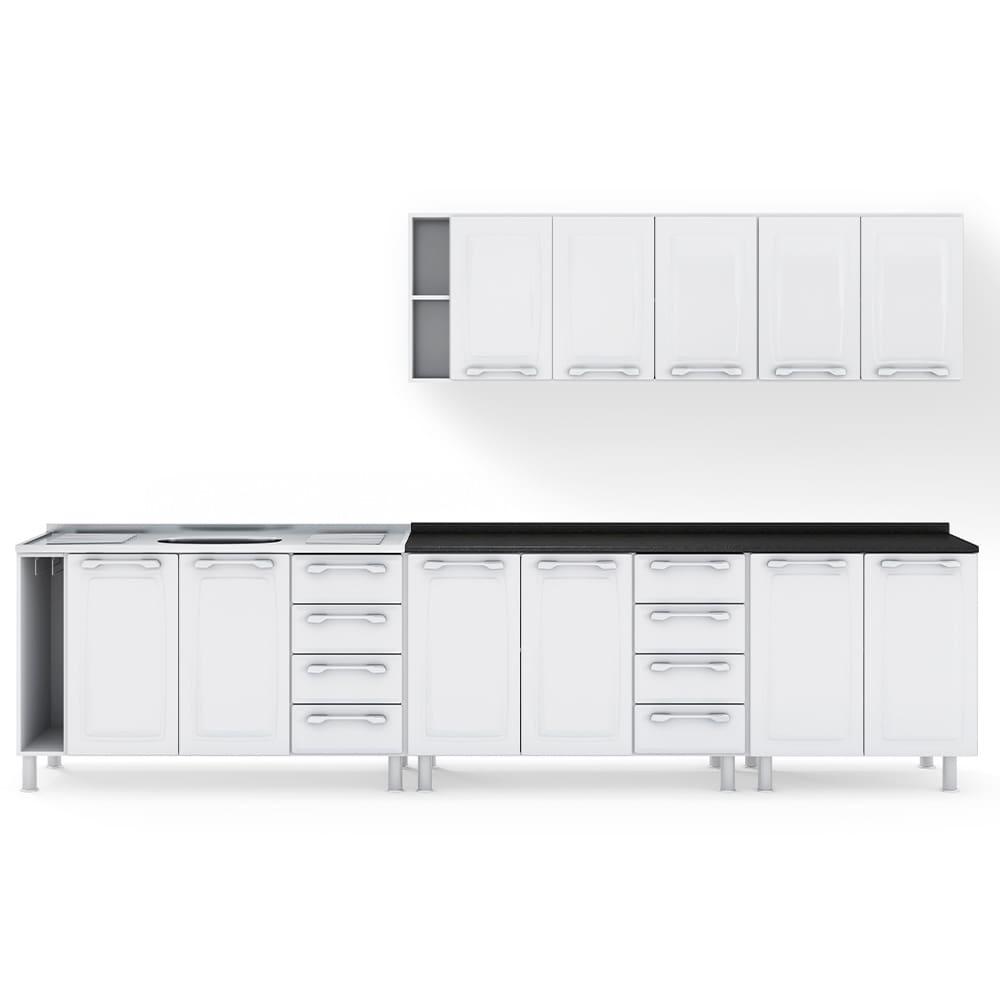 Cozinha Modulada Itatiaia Diamante 5 Peças 11 Portas 8 Gavetas 295cm de Largura - 2