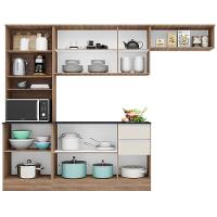 Cozinha Compacta Poliman Paris com 9 Portas, 2 Gavetas e 6 Prateleiras - 260cm de largura - 3