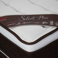 Cama Box Queen Size Castor Selle P Double com Revestimento em Tecido Suede + Colchão com Molejo Tecnopedic e Euro Pillow 34x158x198cm – Marrom e Bege