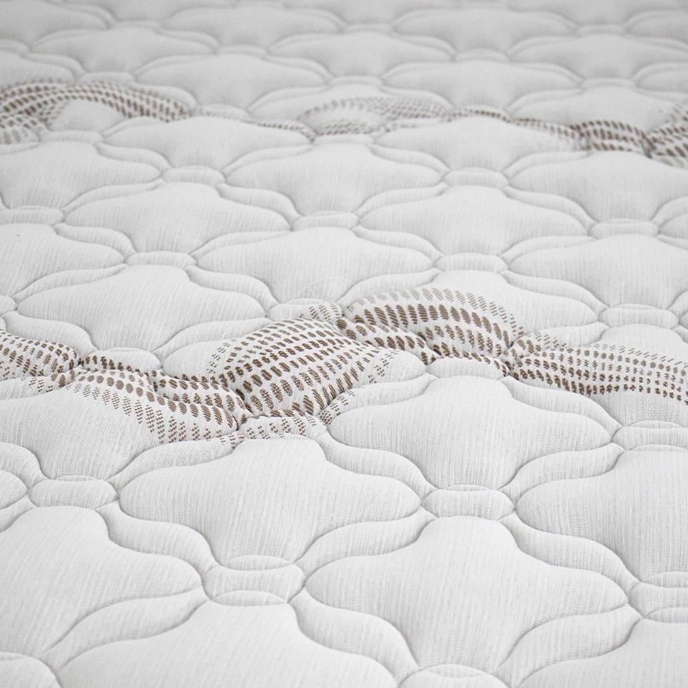 Cama Box Viúva Castor Dome One Revestida em Tecido Suede + Colchão com Molejo Tecnopedic e Revestimento em Malha 27x128x188cm - Bege - 4