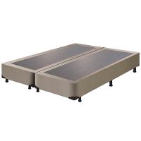 Base Box King Size Hellen Alpha com Revestimento em Tecido Jacquard 38x193x203cm - Bege - 1