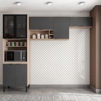 Cozinha Compacta Demóbile Firenze com 7 Portas e 6 Prateleiras - 260cm de largura - 1