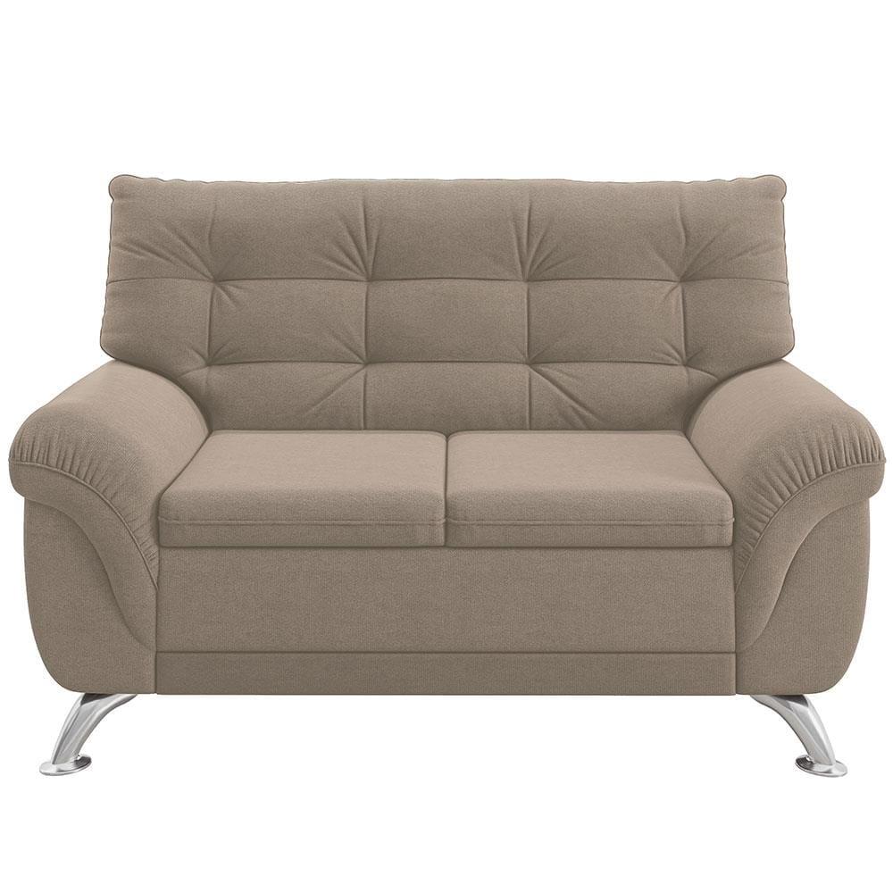 Sofá 3 e 2 Lugares Linoforte Arezzo Revestido em Tecido Suede com Larguras de 202cm e 152cm - 6