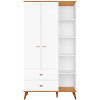 Guarda-Roupa Infantil Bartira Ternura com 5 Nichos, 2 Portas, 2 Gavetas - 106,8 cm de largura - 2