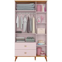 Guarda-Roupa Infantil Bartira Ternura com 5 Nichos, 2 Portas, 2 Gavetas - 106,8 cm de largura - 3