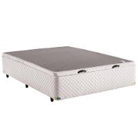 Colchão de Casal Herval Frontier Ortopédico e com Revestimento em Tecido Poliéster + Base Box Itaflex com Baú - 60,5x138x188cm - Branco - 3
