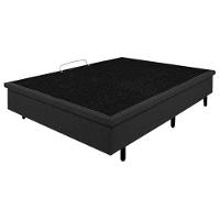 Colchão de Casal Biflex Turquia com Molas Ensacadas e Pillow Inn + Box MGA Lift Cotton com Baú e Pistão à Gás - 69x138x188cm - Branco/Grafite/Preto