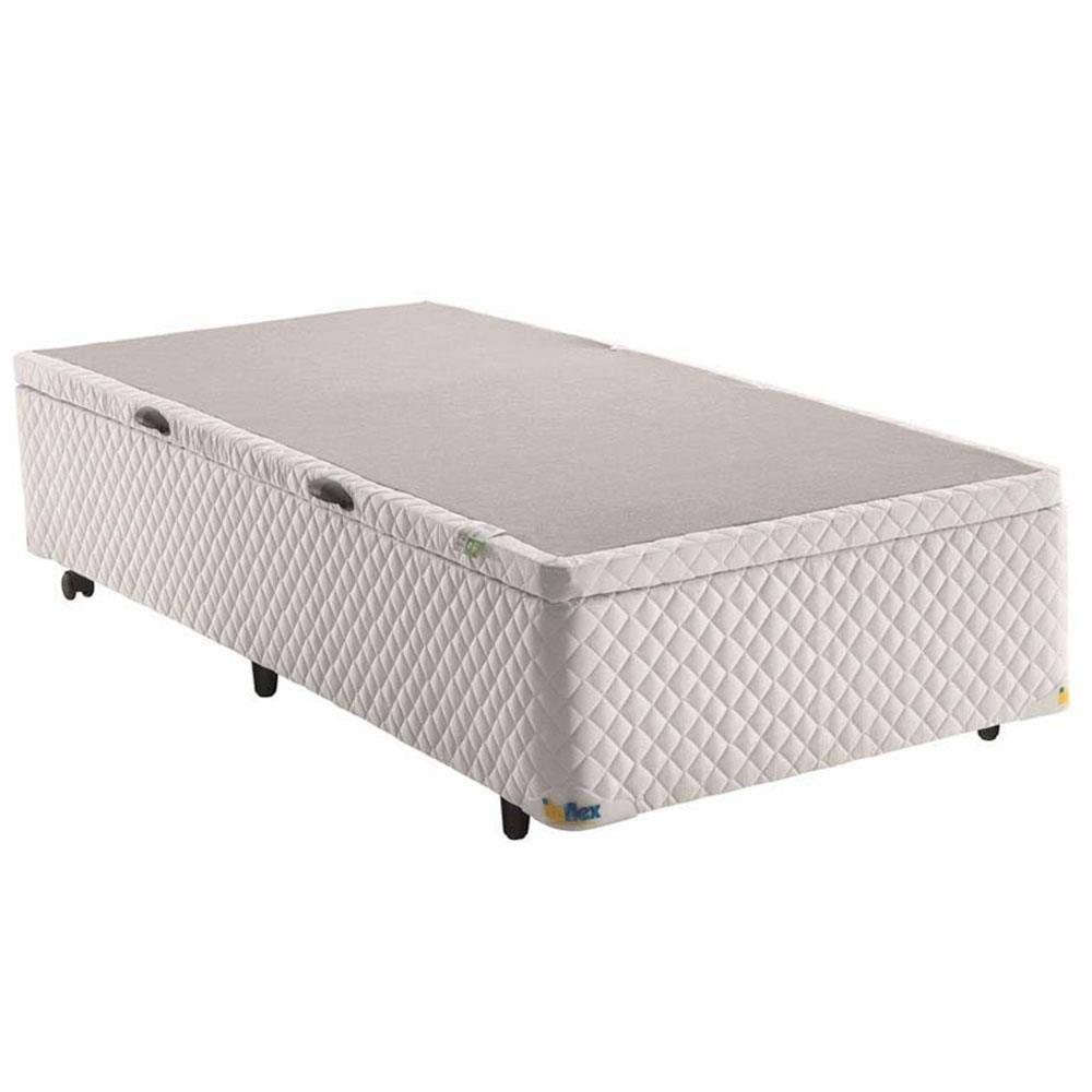 Colchão de Solteiro Herval Frontier + Base Box Itaflex Universal com Baú 60,5x88x188 cm – Branco - 3