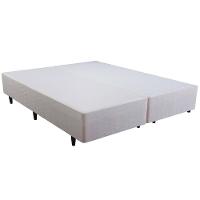 Base Box Queen Size Herval Sense com Revestimento em Tecido Poliéster 39 x 158 x 198cm - Bege - 1
