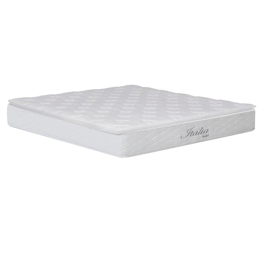 Cama Box Queen Size com Colchão Umaflex Itália e Base Itaflex Universal com Pillow Top, Molas Ensacadas e Baú - Branco - 3