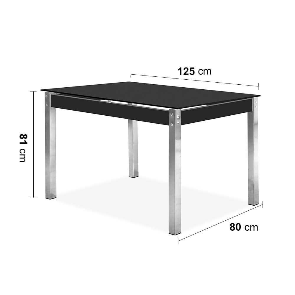 Mesa de Jantar Aço Nobre Cláudia com Tampo Kanon e 4 Cadeiras - 6