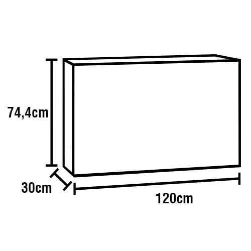 Cozinha Compacta Bartira Amazonita com 5 Portas e 3 Prateleiras - 120,1cm de largura - 6