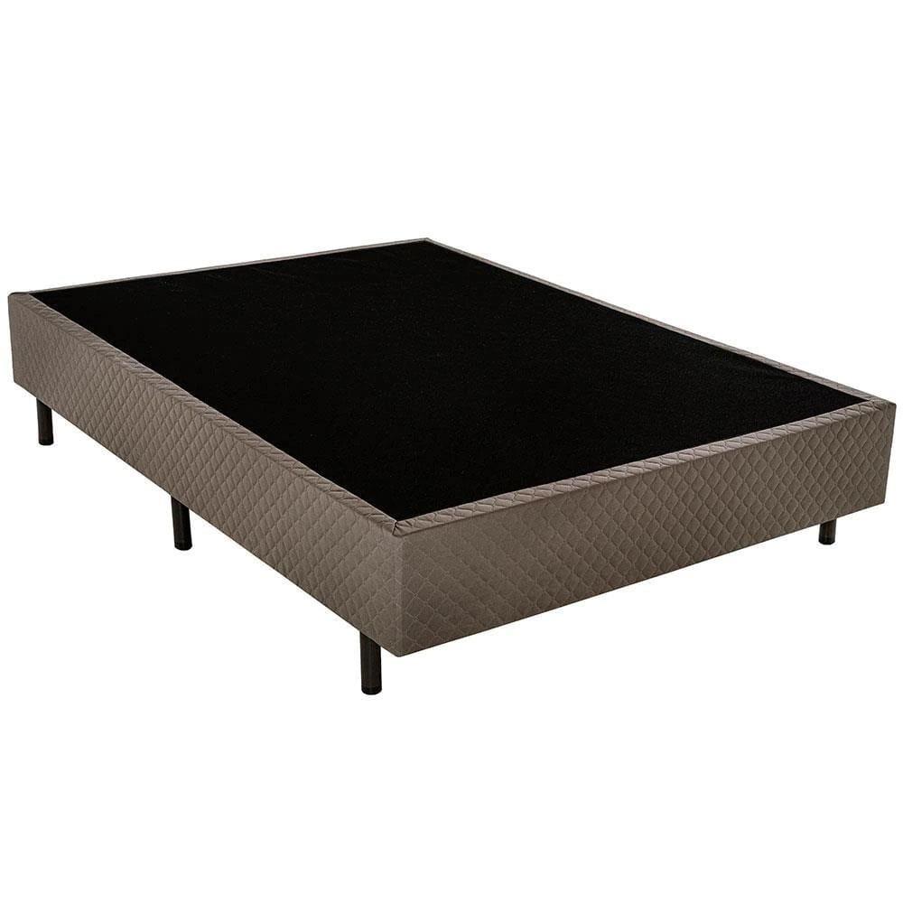 Cama Box de Casal Biflex Ilhéus com Molas Ensacadas e Euro Pillow 63x138x188cm - Marrom/Bege Estampado - 5