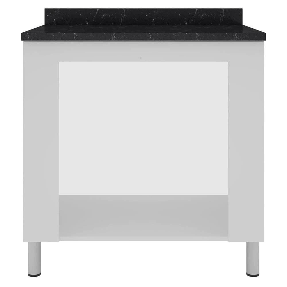 Cozinha Completa Bartira Rubi com 10 Portas, 5 Gavetas e 6 Prateleiras - 360cm de largura - 9