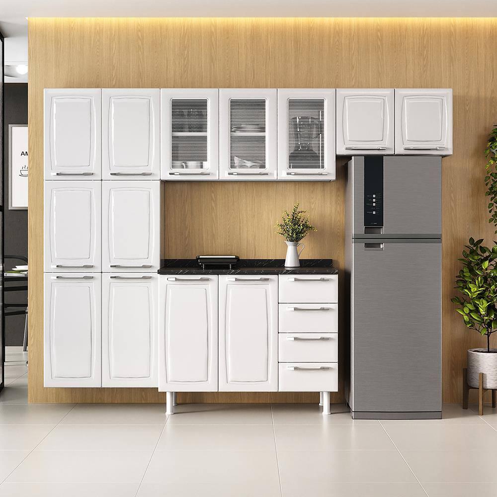 Cozinha Completa Itatiaia Diamante com 13 Portas e 4 Gavetas - 245cm de largura - 9