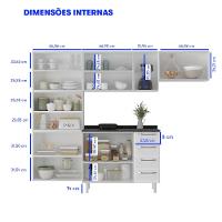 Cozinha Completa Itatiaia Diamante com 13 Portas e 4 Gavetas - 245cm de largura - 12