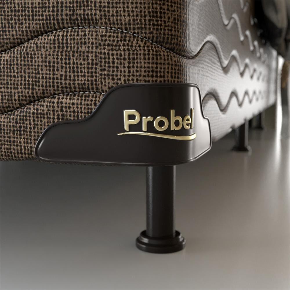 Cama Box Queen Size Probel Óregon com Euro Pillow e Molas Prolastic 62x158x198 cm - Bege/Marrom - 7