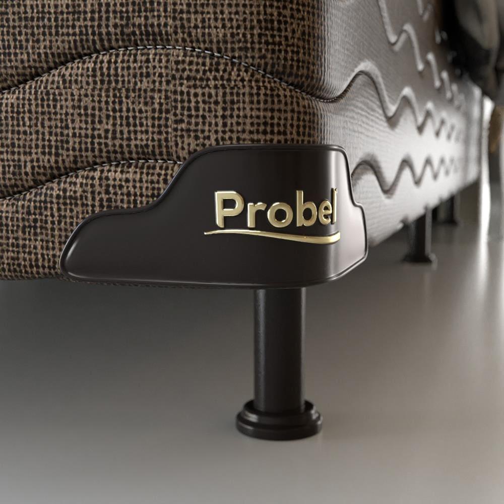 Cama Box Casal Probel Óregon com Euro Pillow e Molas Prolastic 62x138x188 cm - Bege/Marrom - 7