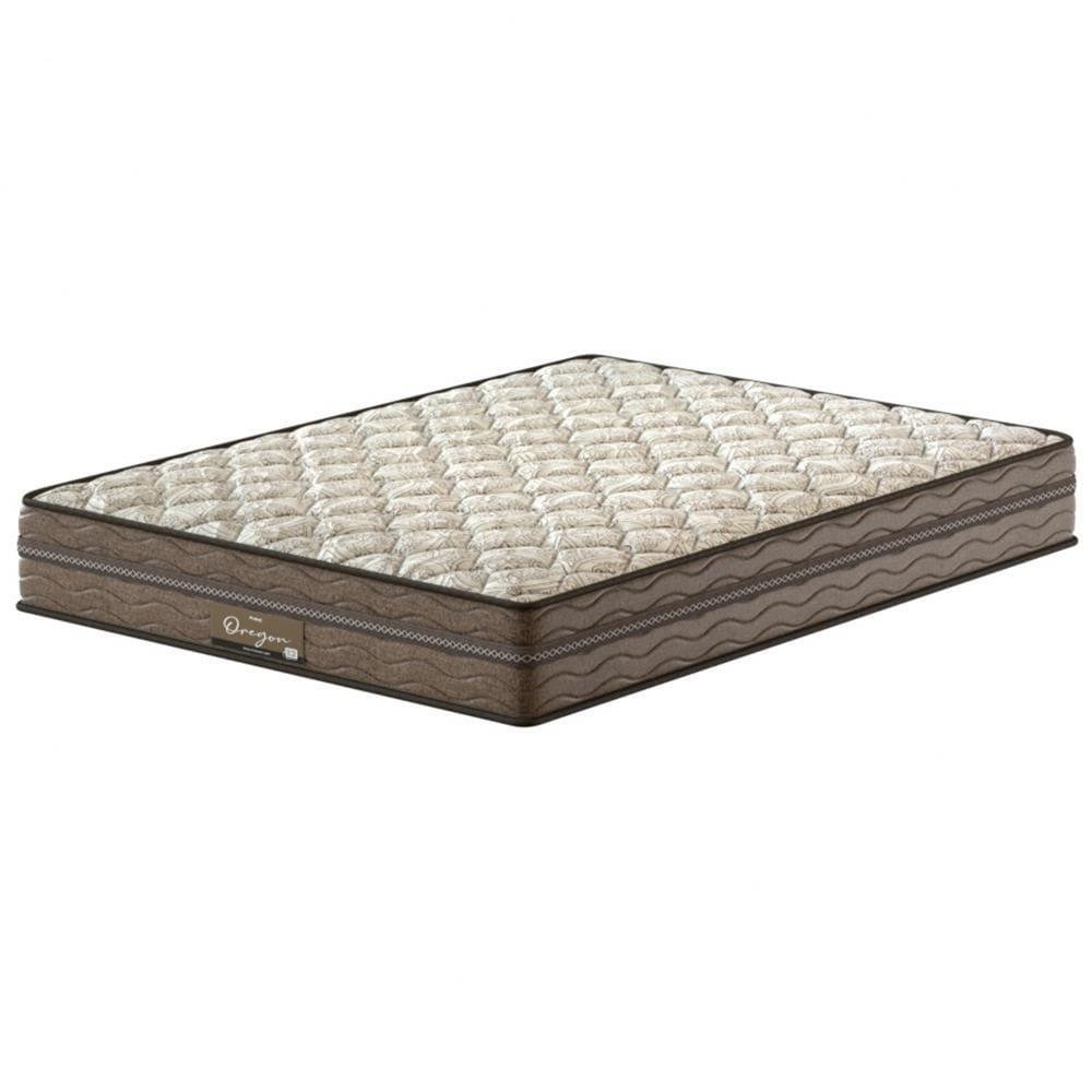 Cama Box Casal Probel Óregon com Euro Pillow e Molas Prolastic 62x138x188 cm - Bege/Marrom - 8