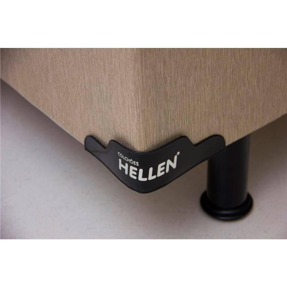 Cama Box King Size Hellen Alpha com EuroPillow e Molas Ensacadas 60x193x203 cm - Bege - 7