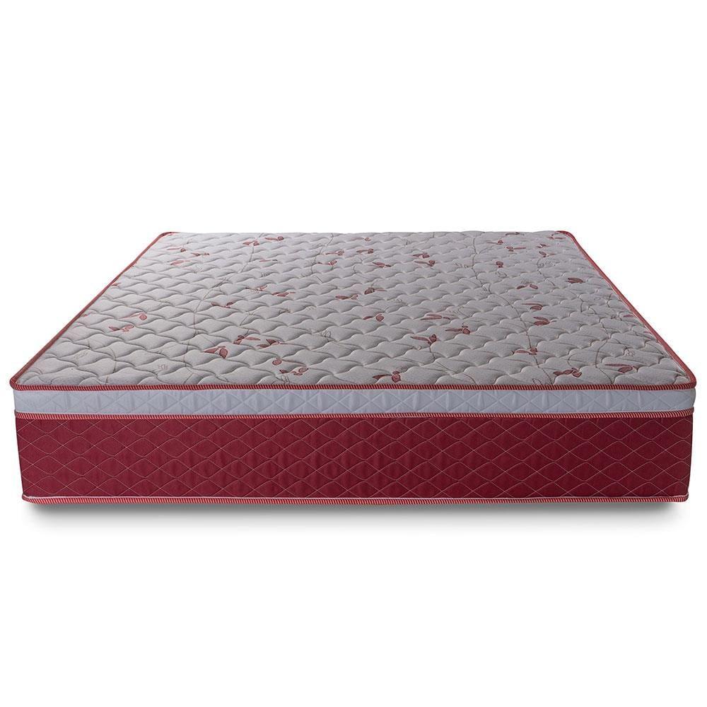 Cama Box de Casal Hellen Strong One Face Espuma D45 62x138x188cm - Vermelho/Branco - 4