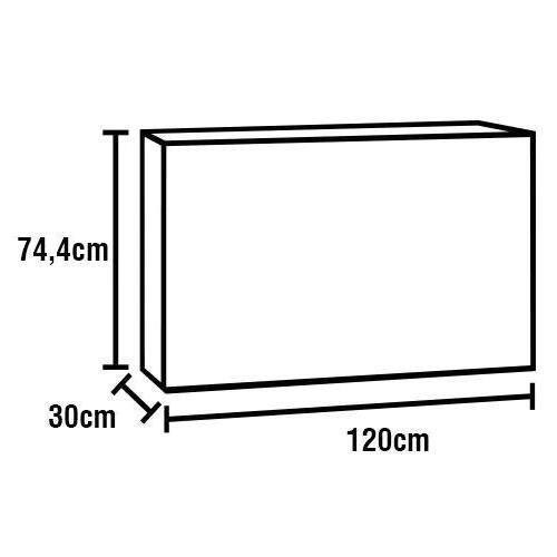 Cozinha Completa Bartira Amazonita com 8 Portas, 1 Gaveta e 4 Prateleiras - 280cm de largura - 9