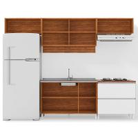 Cozinha Completa Bartira Amazonita com 8 Portas, 1 Gaveta e 4 Prateleiras - 280cm de largura - 3