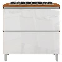 Cozinha Completa Bartira Amazonita com 8 Portas, 1 Gaveta e 4 Prateleiras - 280cm de largura - 6