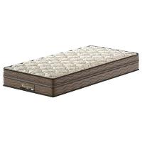 Cama Box Solteiro Probel Óregon com Euro Pillow e Molas Prolastic 62x88x188 cm - Bege/Marrom - 8