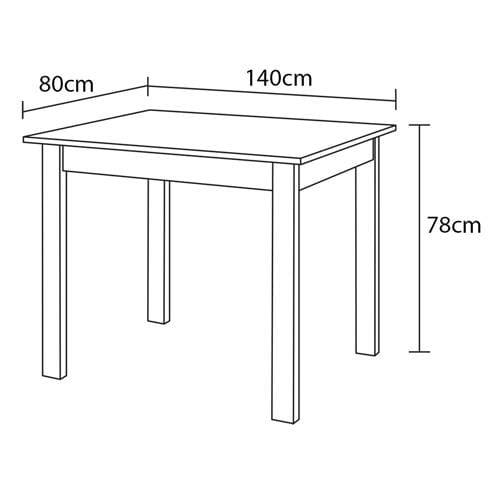 Mesa de Jantar Retangular Aço Nobre Kansas com 4 Cadeiras - 5