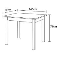 Mesa de Jantar Retangular Aço Nobre Kansas com 4 Cadeiras - 5