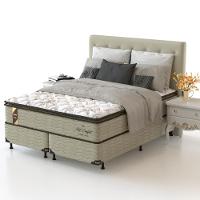 Cama Box King Size Probel Fort Comfort com Pillow Top e Molas Prolastic 72x193x203cm - Branco/Bege - 3