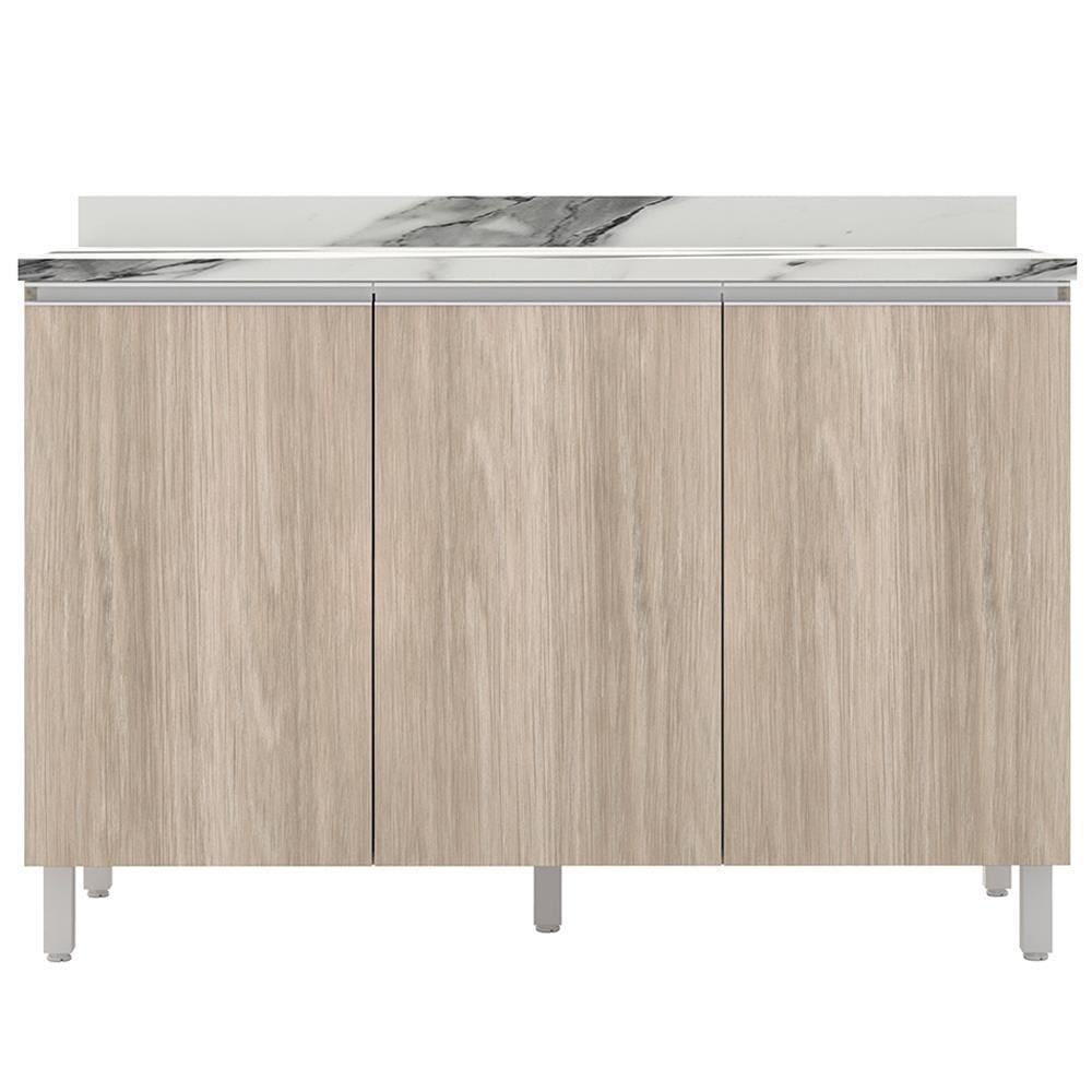 Cozinha Completa Bartira Amazonita com 8 Portas, 6 Prateleiras e 3 Gavetas - 271cm de largura - 8