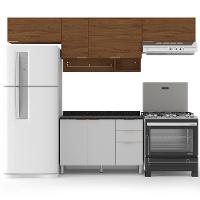 Cozinha Completa Bartira Rubi com 6 Portas, 3 Gavetas e 3 Prateleiras - 280cm de largura - 2