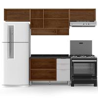 Cozinha Completa Bartira Rubi com 6 Portas, 3 Gavetas e 3 Prateleiras - 280cm de largura - 3