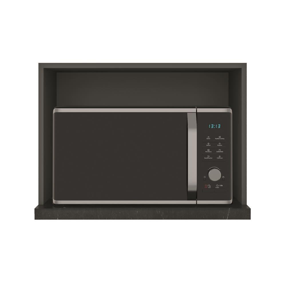 Cozinha Completa Bartira Linea 6 Portas, 3 Gavetas e 2 Portas de Vidro - 260cm de largura - 6