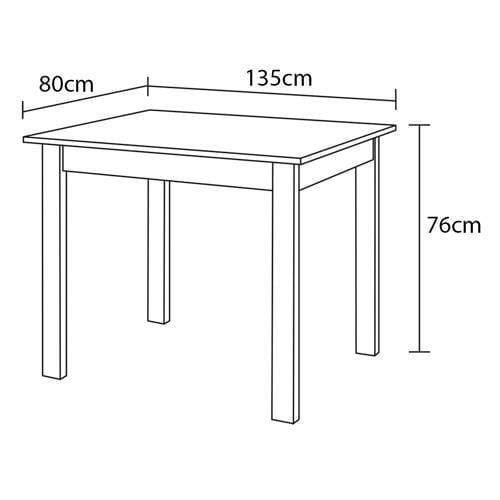 Mesa de Jantar Retangular Aço Nobre Júlia Plus com 4 Cadeiras - 5