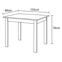 Mesa de Jantar Retangular Aço Nobre Júlia Plus com 4 Cadeiras - 5