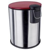 Lixeira Euro Home com Pedal LIX2287-VM em Inox e PP – 5 L